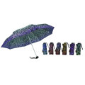 Ornament Print Foldable Quality Automatic Umbrellas (YS-3FA22083964R)